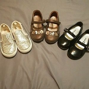 Lot Of 3 Little Girl Size 7 Shoes